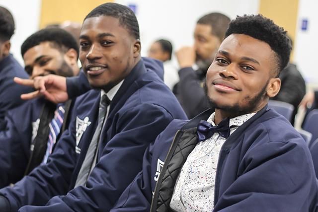 Three African American students